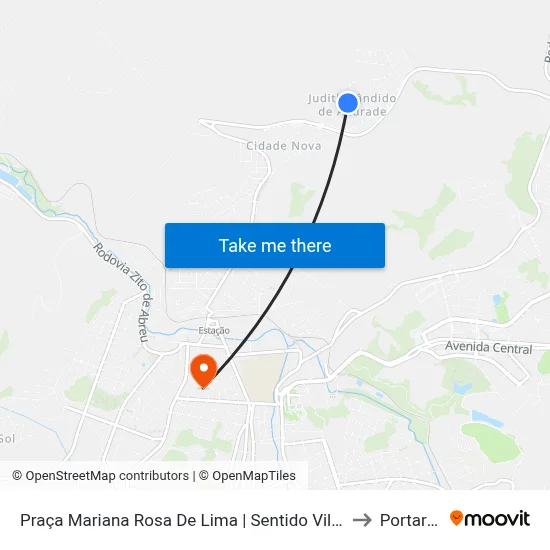 Praça Mariana Rosa De Lima | Sentido Vila Mariana to Portaria 2 map