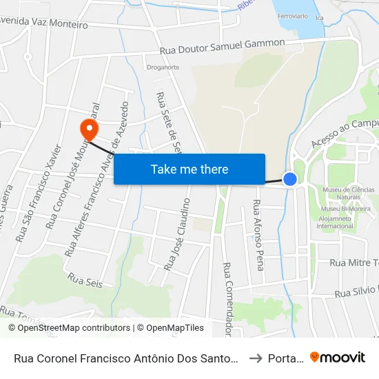 Rua Coronel Francisco Antônio Dos Santos, 37 | Rotatória Ufla to Portaria 2 map
