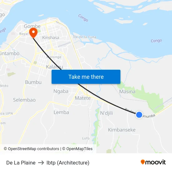 De La Plaine to Ibtp (Architecture) map