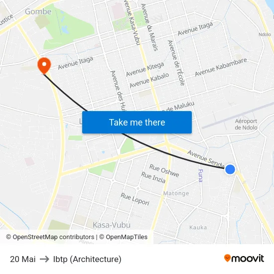 20 Mai to Ibtp (Architecture) map