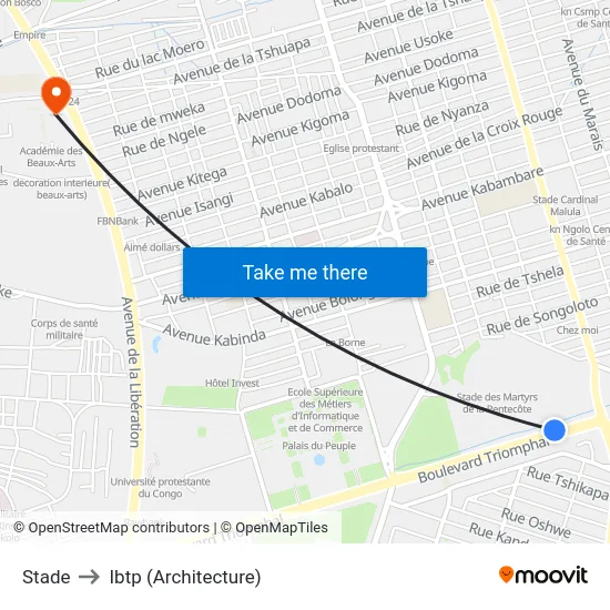Stade to Ibtp (Architecture) map
