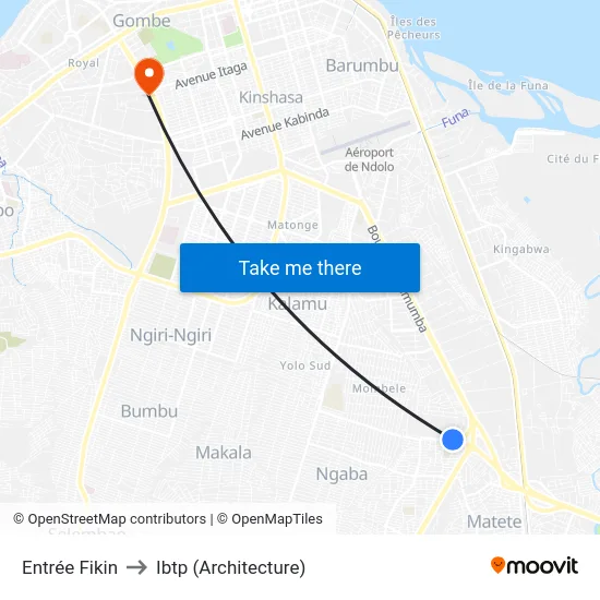 Entrée Fikin to Ibtp (Architecture) map