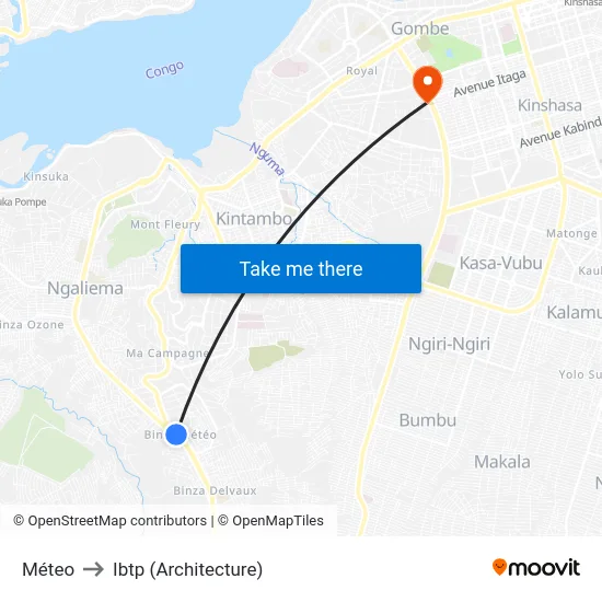 Méteo to Ibtp (Architecture) map