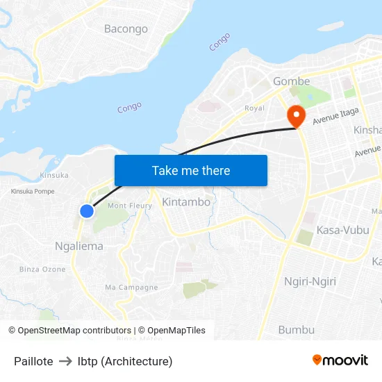 Paillote to Ibtp (Architecture) map