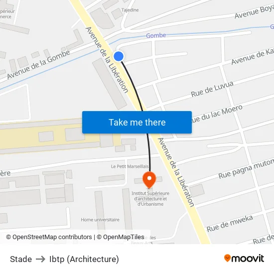 Stade to Ibtp (Architecture) map