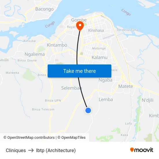 Cliniques to Ibtp (Architecture) map