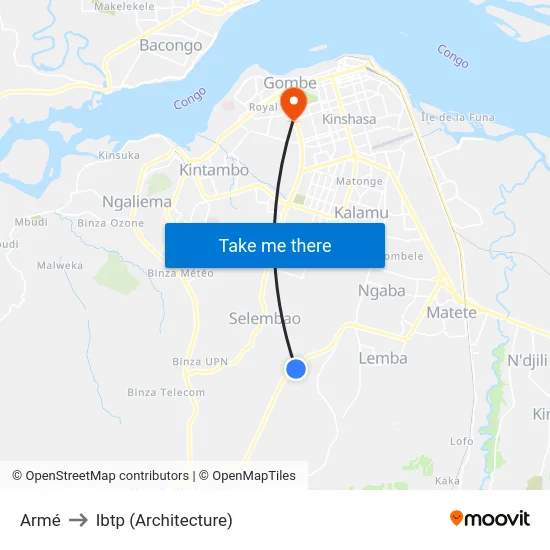 Armé to Ibtp (Architecture) map