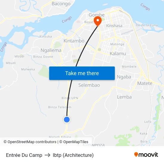 Entrée Du Camp to Ibtp (Architecture) map