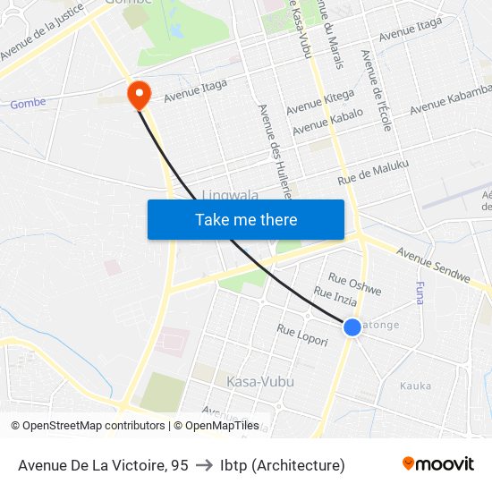 Avenue De La Victoire, 95 to Ibtp (Architecture) map