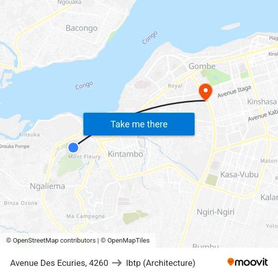 Avenue Des Ecuries, 4260 to Ibtp (Architecture) map