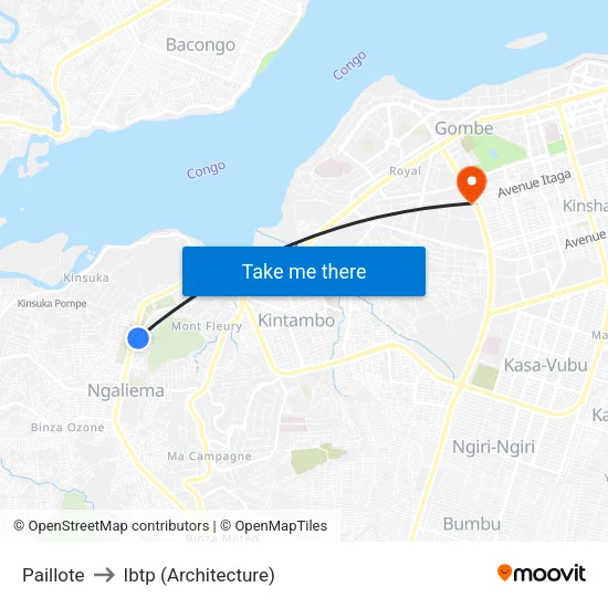 Paillote to Ibtp (Architecture) map
