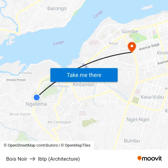 Bois Noir to Ibtp (Architecture) map