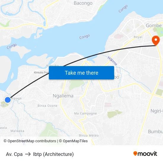 Av. Cpa to Ibtp (Architecture) map