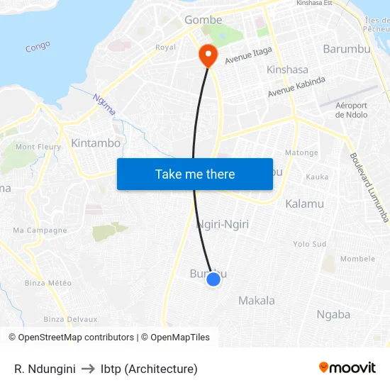 R. Ndungini to Ibtp (Architecture) map