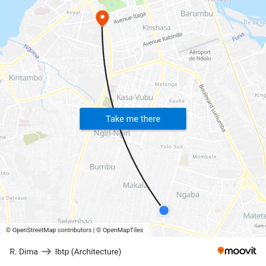 R. Dima to Ibtp (Architecture) map