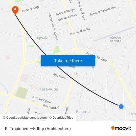 R. Tropiques to Ibtp (Architecture) map