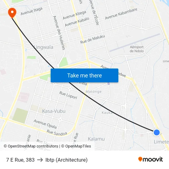7 E Rue, 383 to Ibtp (Architecture) map