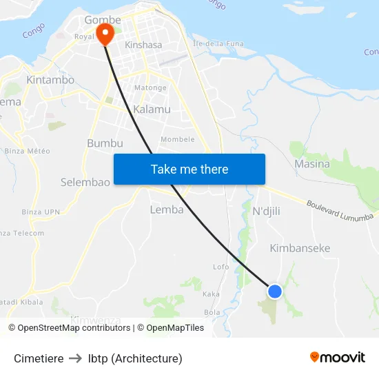 Cimetiere to Ibtp (Architecture) map