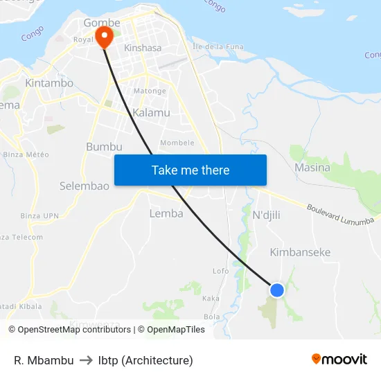 R. Mbambu to Ibtp (Architecture) map