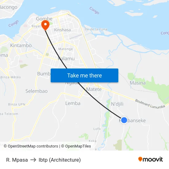 R. Mpasa to Ibtp (Architecture) map