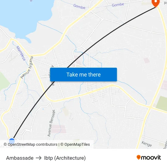 Ambassade to Ibtp (Architecture) map