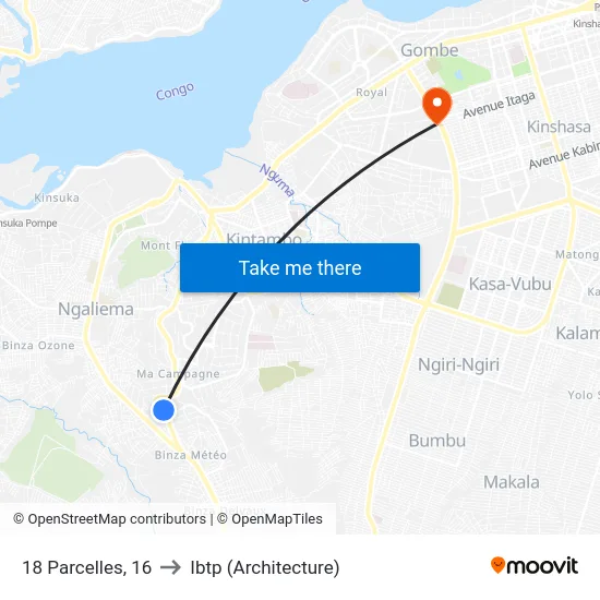 18 Parcelles, 16 to Ibtp (Architecture) map
