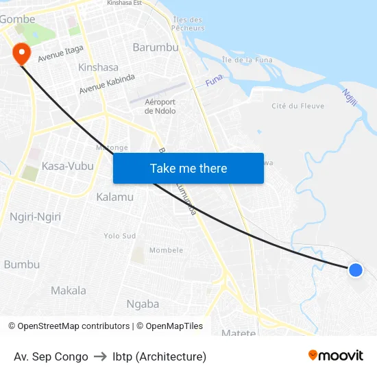 Av. Sep Congo to Ibtp (Architecture) map