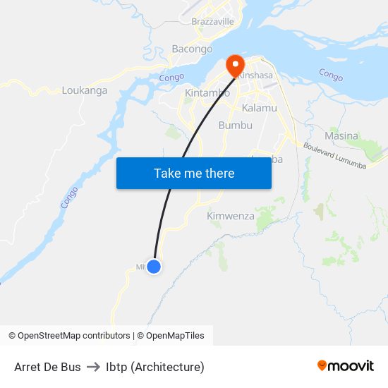 Arret De Bus to Ibtp (Architecture) map