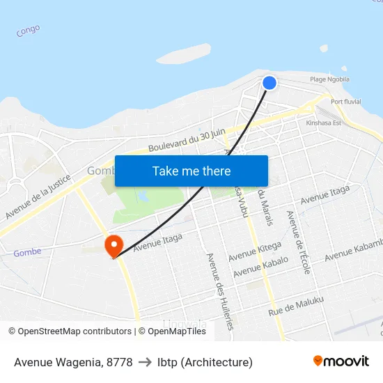 Avenue Wagenia, 8778 to Ibtp (Architecture) map