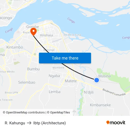R. Kahungu to Ibtp (Architecture) map