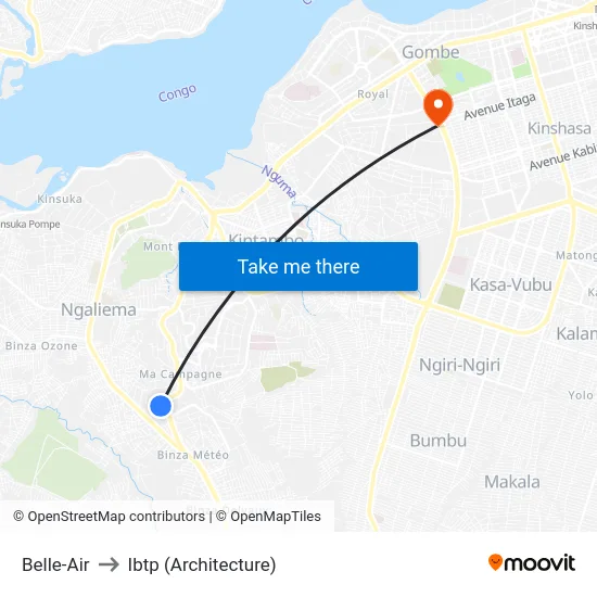 Belle-Air to Ibtp (Architecture) map