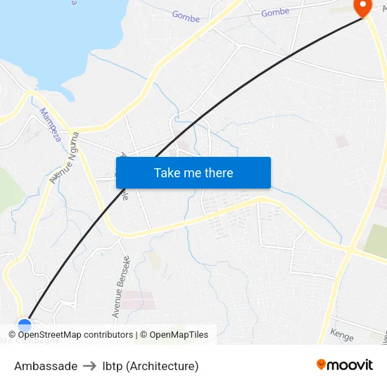 Ambassade to Ibtp (Architecture) map