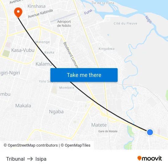 Tribunal to Isipa map