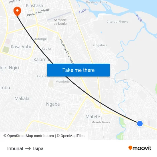 Tribunal to Isipa map