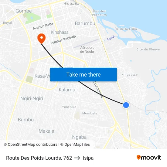 Route Des Poids-Lourds, 762 to Isipa map