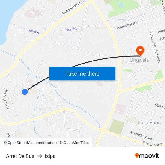 Arret De Bus to Isipa map