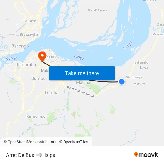 Arret De Bus to Isipa map