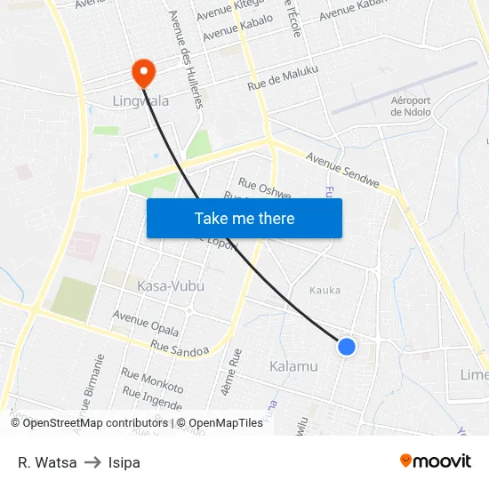 R. Watsa to Isipa map