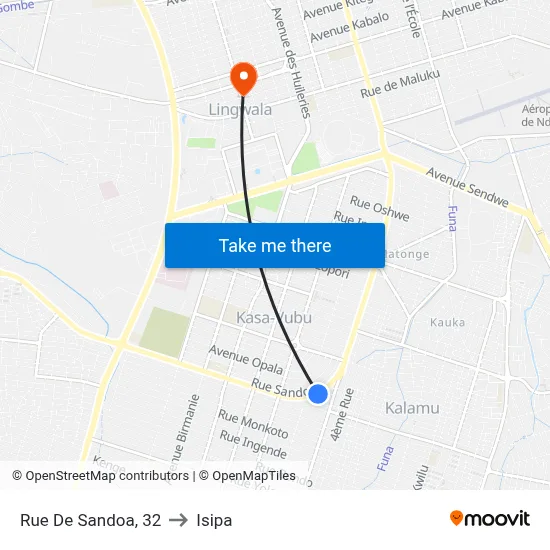 Rue De Sandoa, 32 to Isipa map