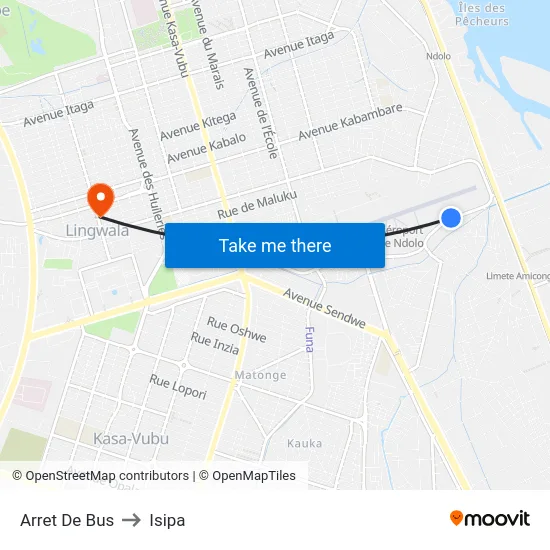 Arret De Bus to Isipa map