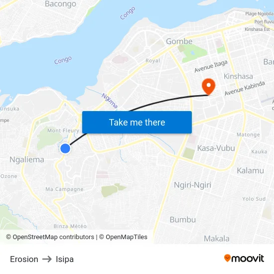 Erosion to Isipa map