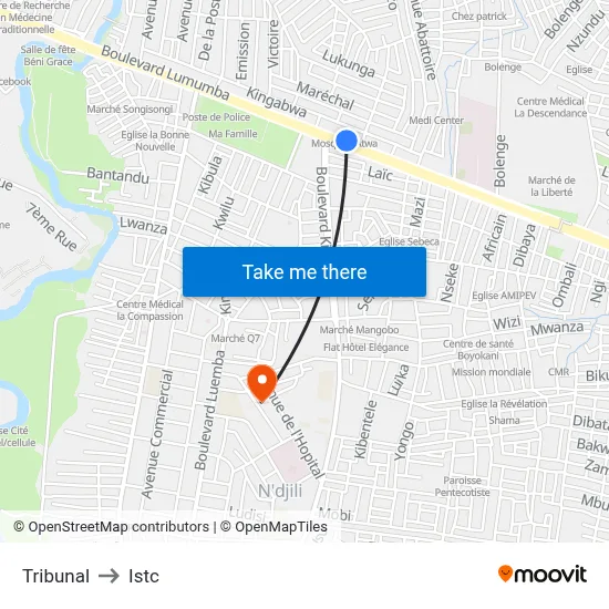 Tribunal to Istc map