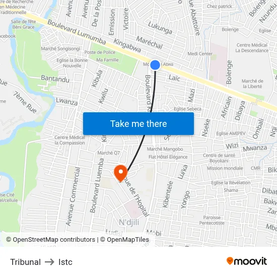 Tribunal to Istc map
