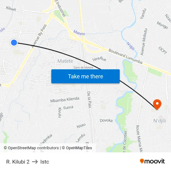 R. Kilubi 2 to Istc map
