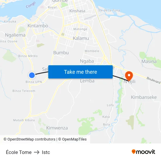 École Tome to Istc map