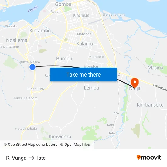 R. Vunga to Istc map