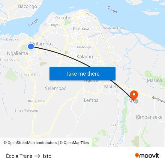 École Trans to Istc map