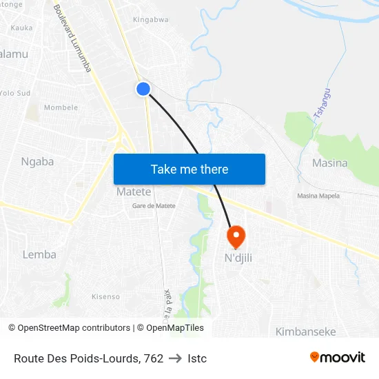 Route Des Poids-Lourds, 762 to Istc map