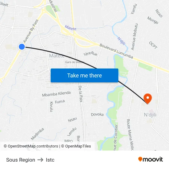 Sous Region to Istc map