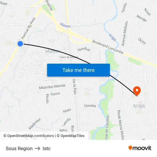Sous Region to Istc map